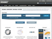 Tablet Screenshot of eresumex.com